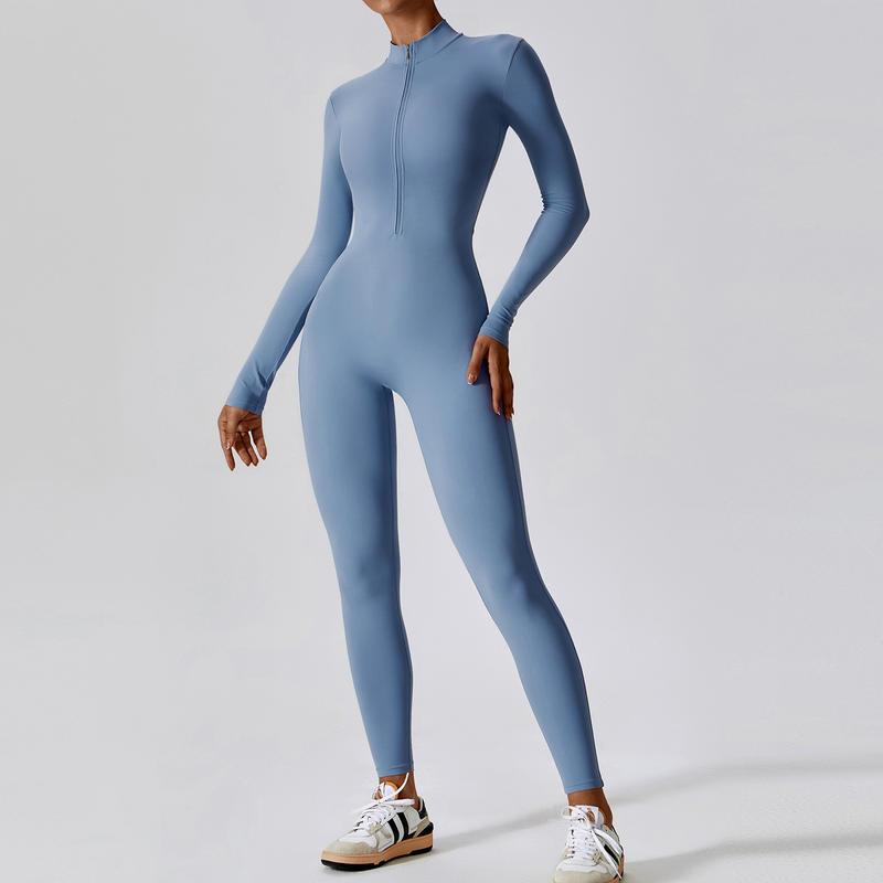 Women's Long-Sleeve Yoga Jumpsuit