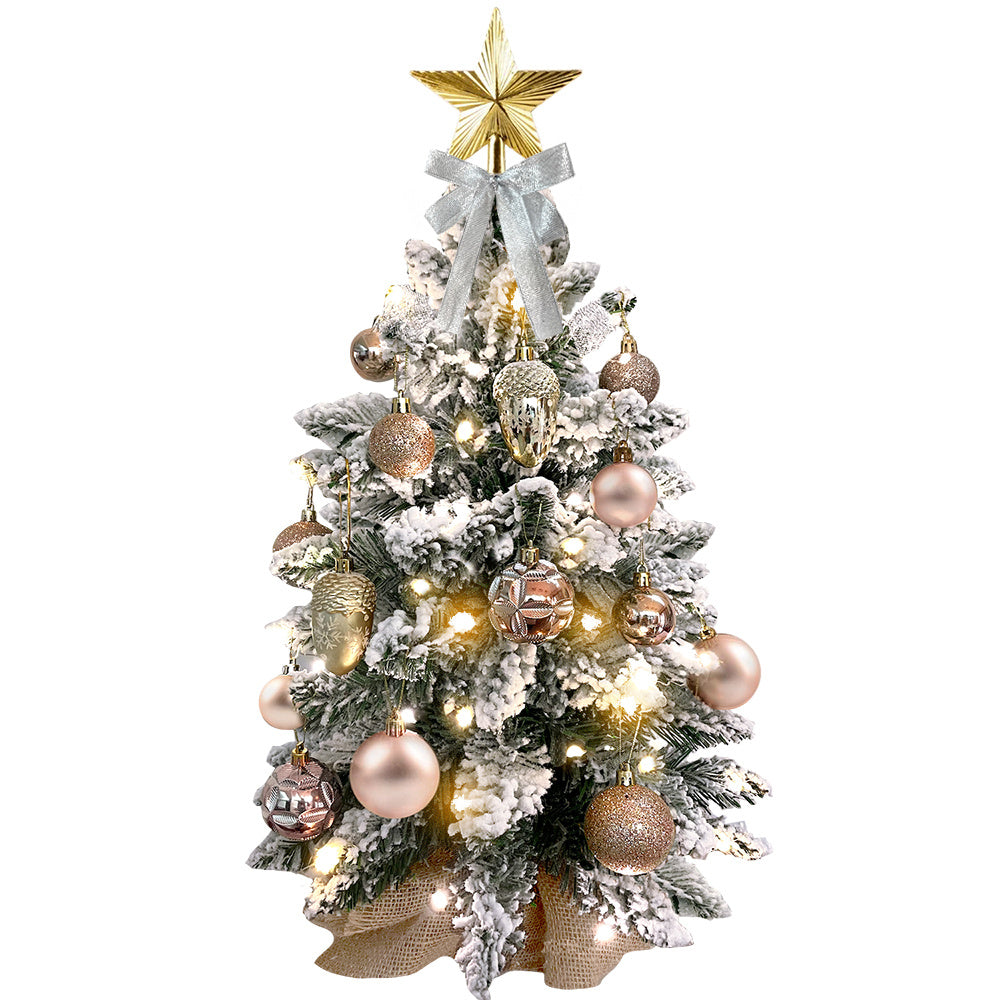 2 ft Gold-Decorated Tabletop Christmas Tree