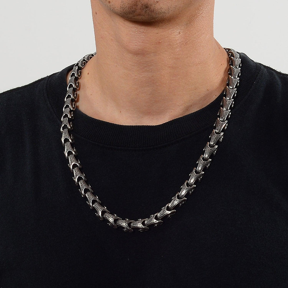316L Stainless Steel Personalized Keel Men's Necklace