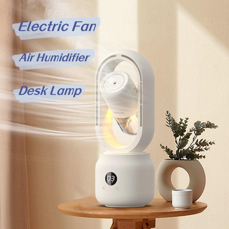 Rechargeable Bladeless Misting Table Fan