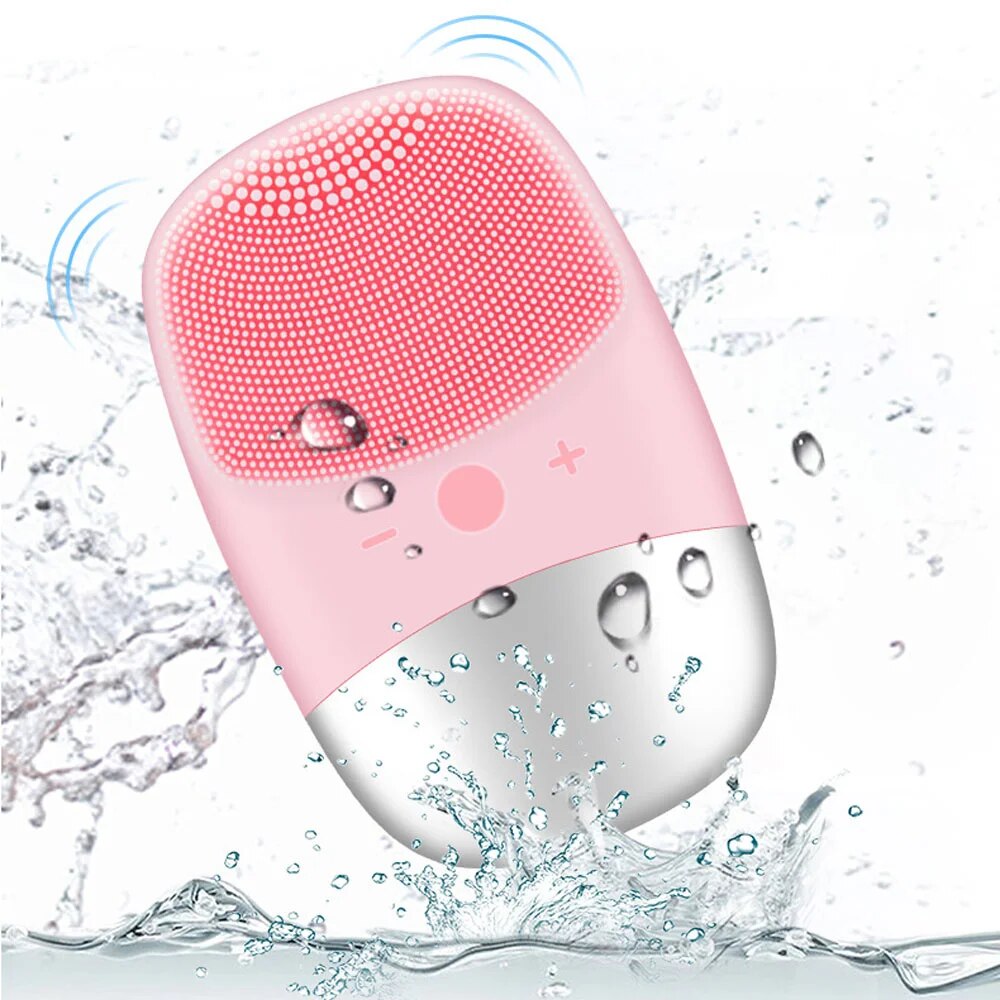 Silicone Facial Cleansing Brush with Timer