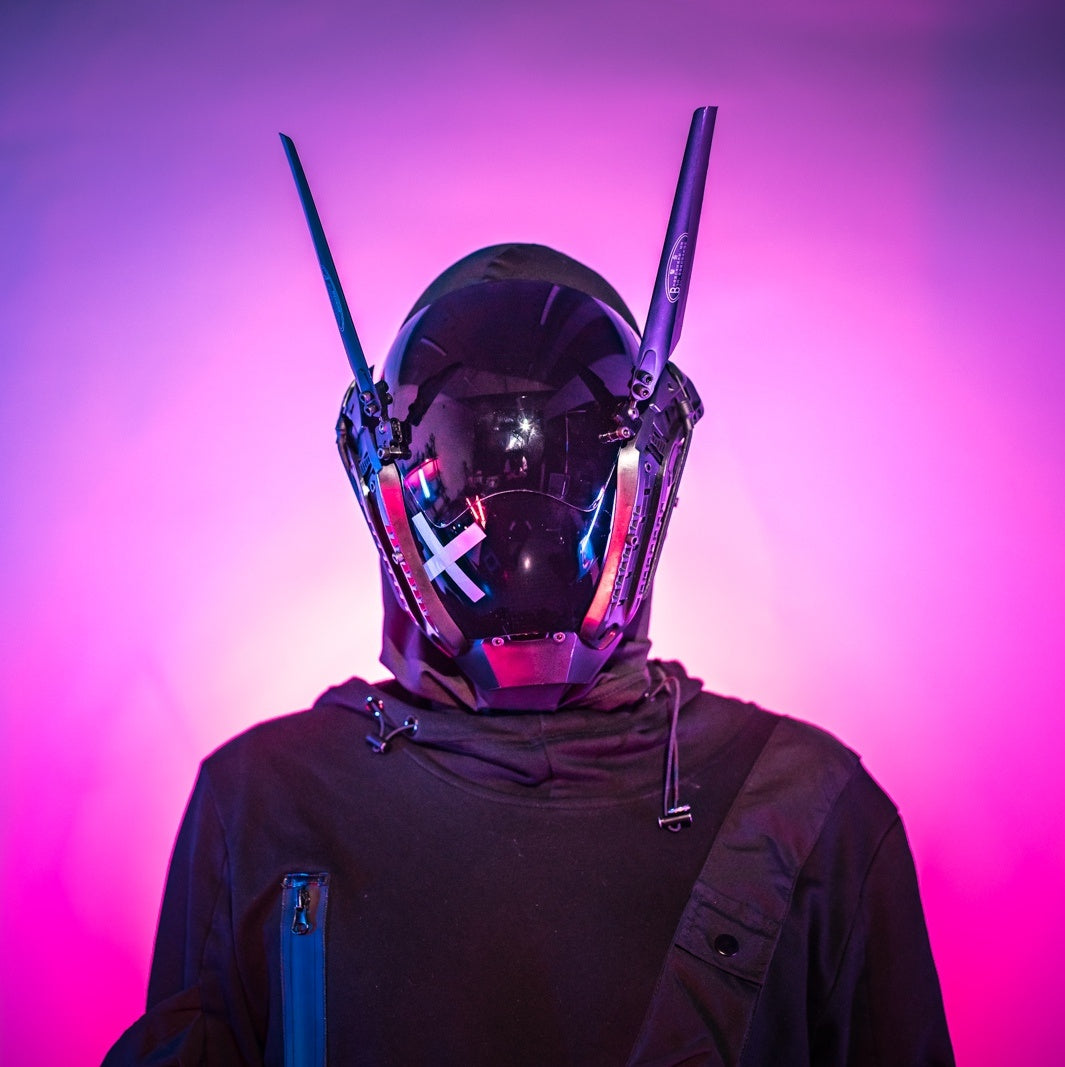 Futuristic Rabbit-Ear-Style Costume Mask