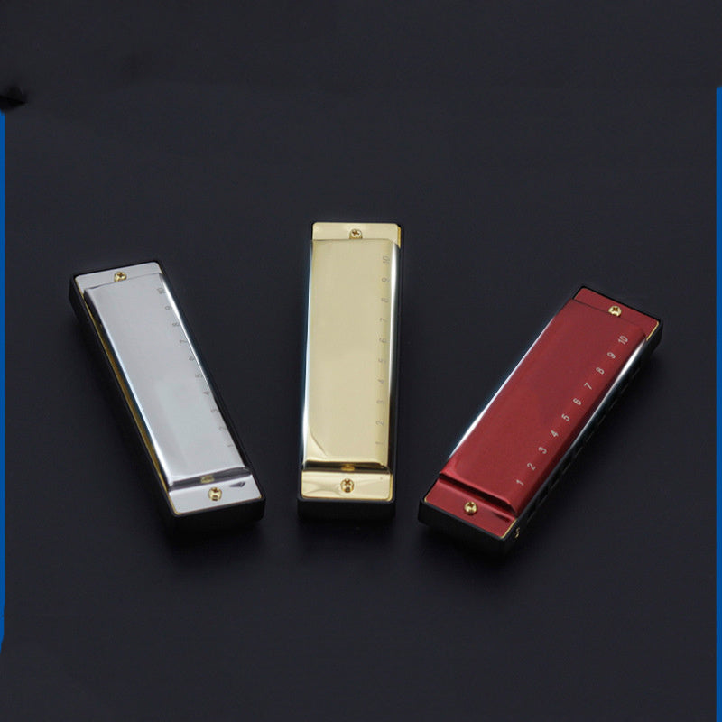 10-Hole 20-Tone G Harmonica with Plastic Box