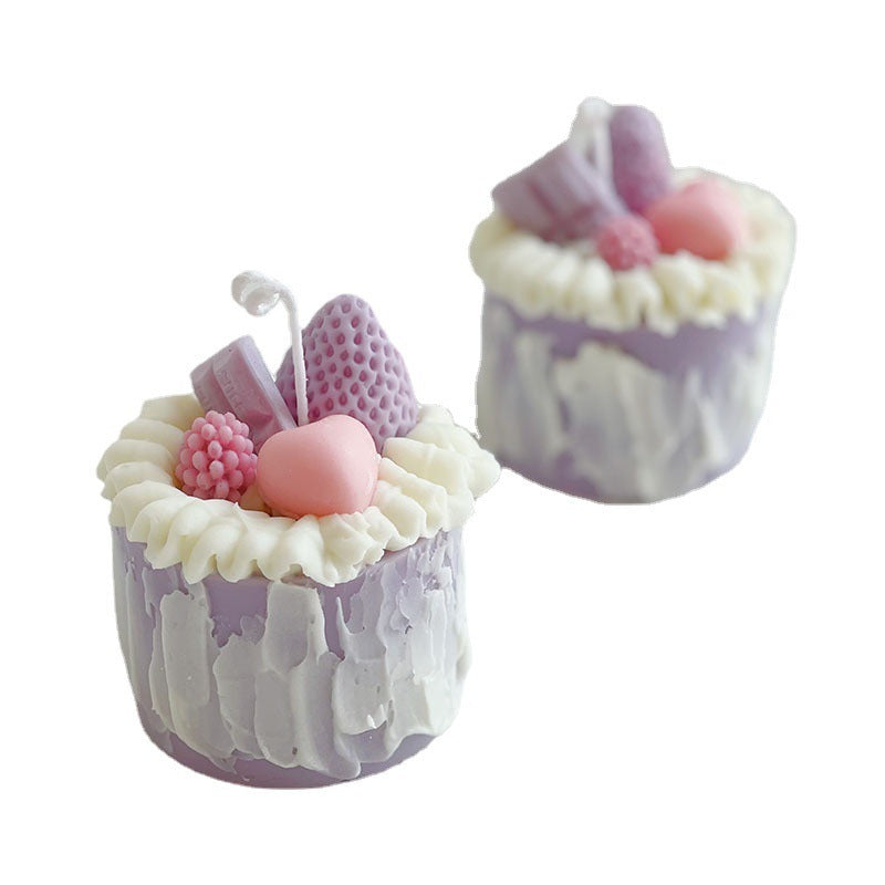 Cake Aromatherapy Candle Bedroom Fragrance Decoration Niche Special Gift Suit Hand