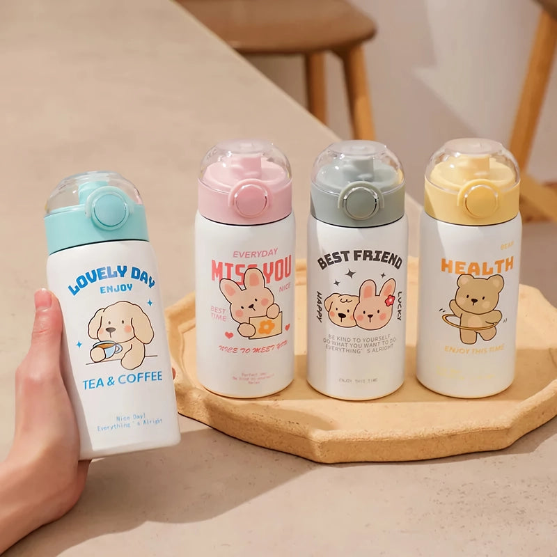 400 ml Cartoon-Print Vacuum Bottle