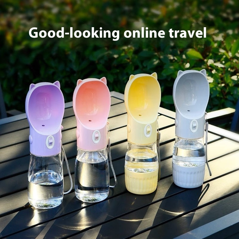 Portable Pet Water Bottle, 380 ml or 550 ml
