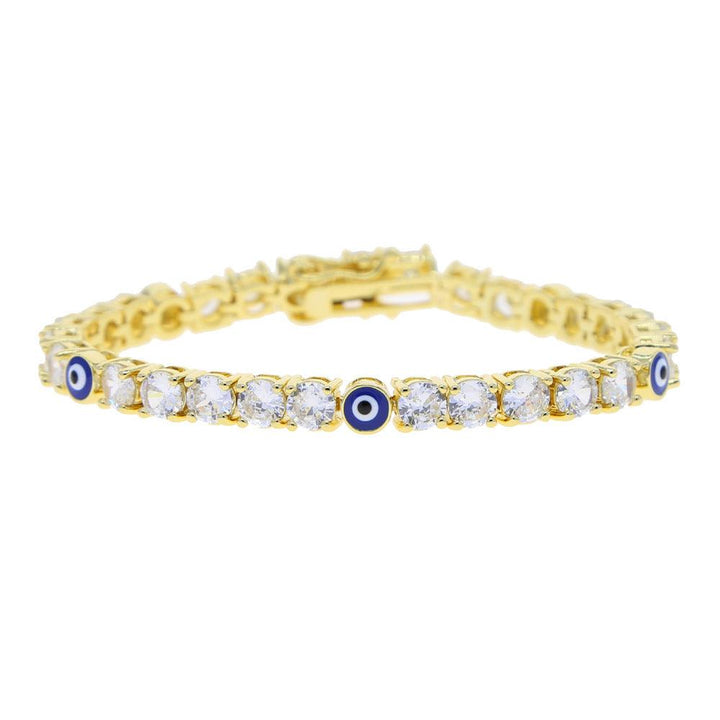 5mm Zircon Eye Tennis Chain Bracelet - Trendha