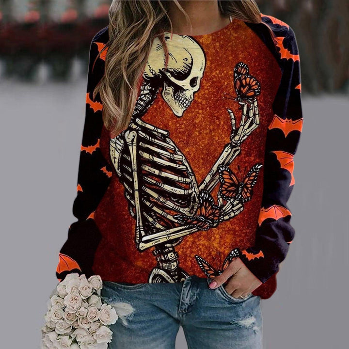 Women's Printed Long Sleeve T-shirt - Trendha