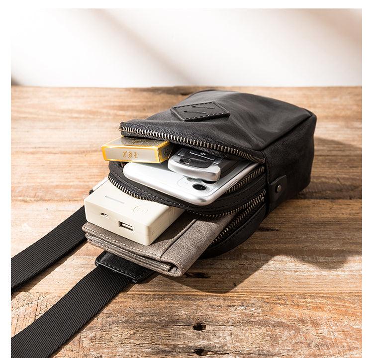 Fashion New Leather Men's Chest Bag - Trendha