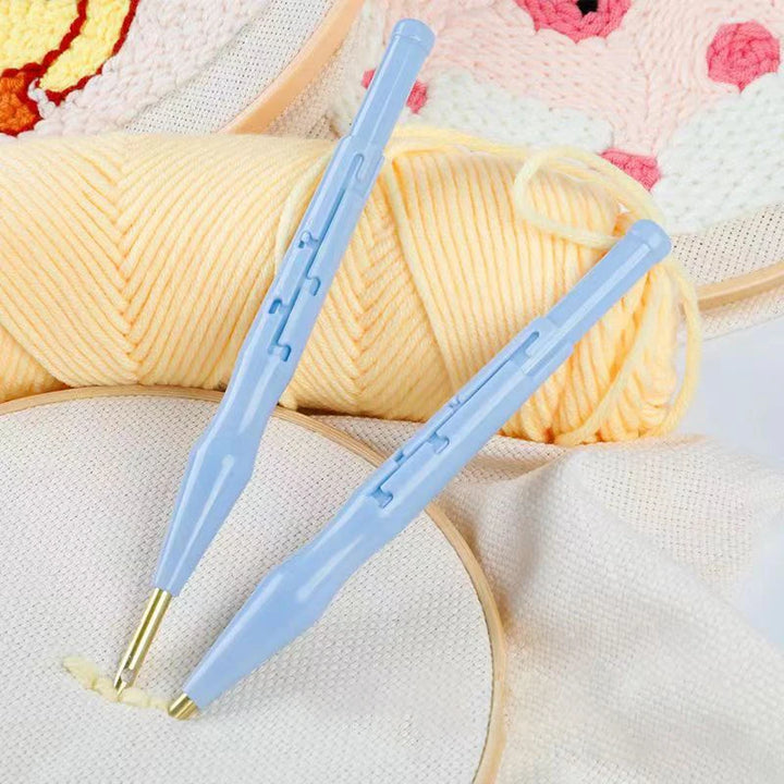 Embroidery Punch Needle Pen Kit for DIY Sewing and Crafts