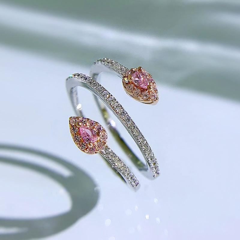 925 Aura Bright Snakelike Winding Ring - Trendha