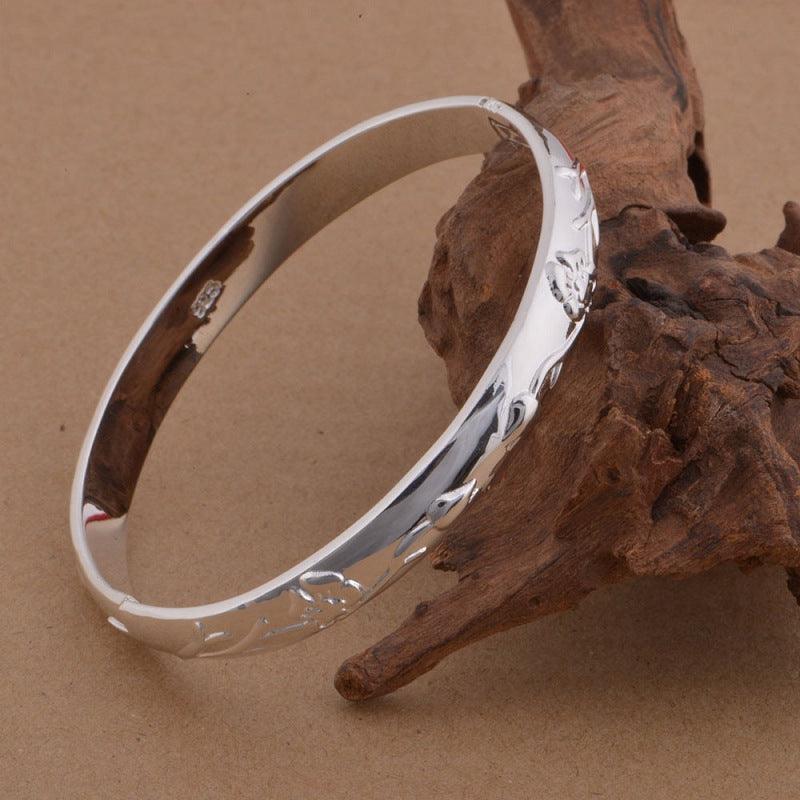 925 Silver Plated Jewelry Set Roses - Trendha