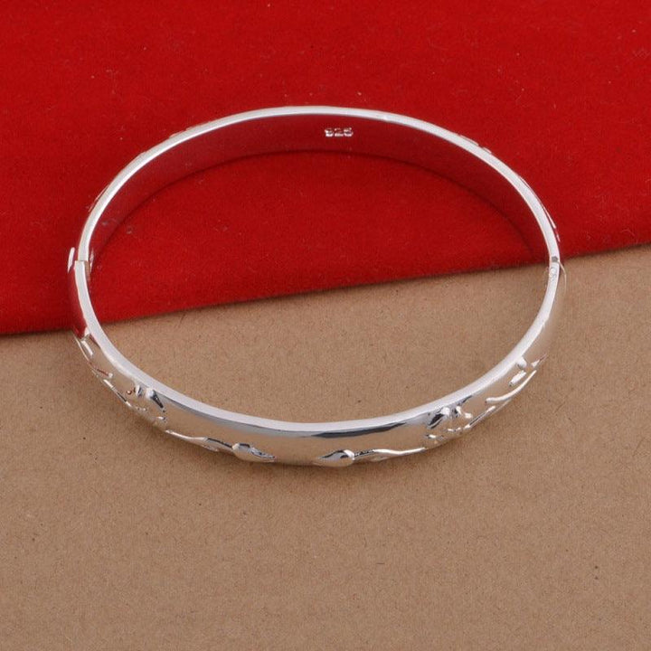 925 Silver Plated Jewelry Set Roses - Trendha