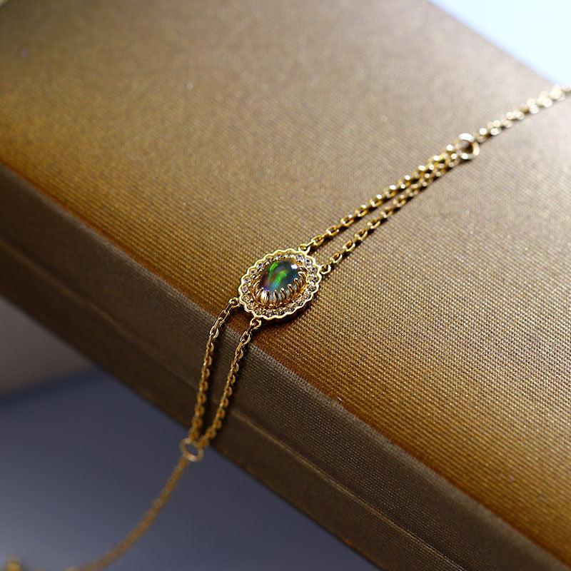 925 Silver Simple Versatile Oubo Double Layer Bracelet Girl - Trendha