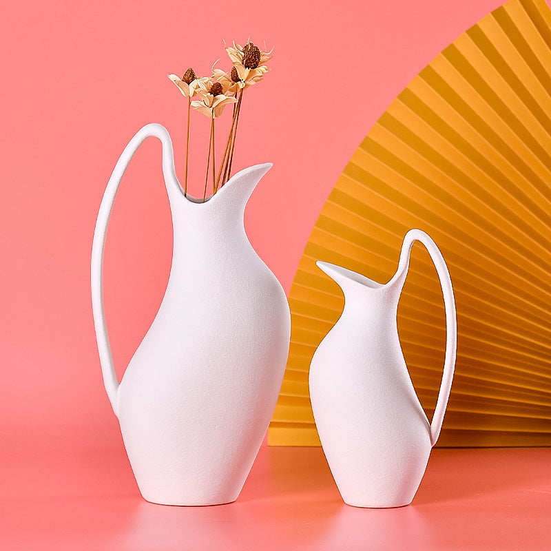 Ceramic Countertop White Vase