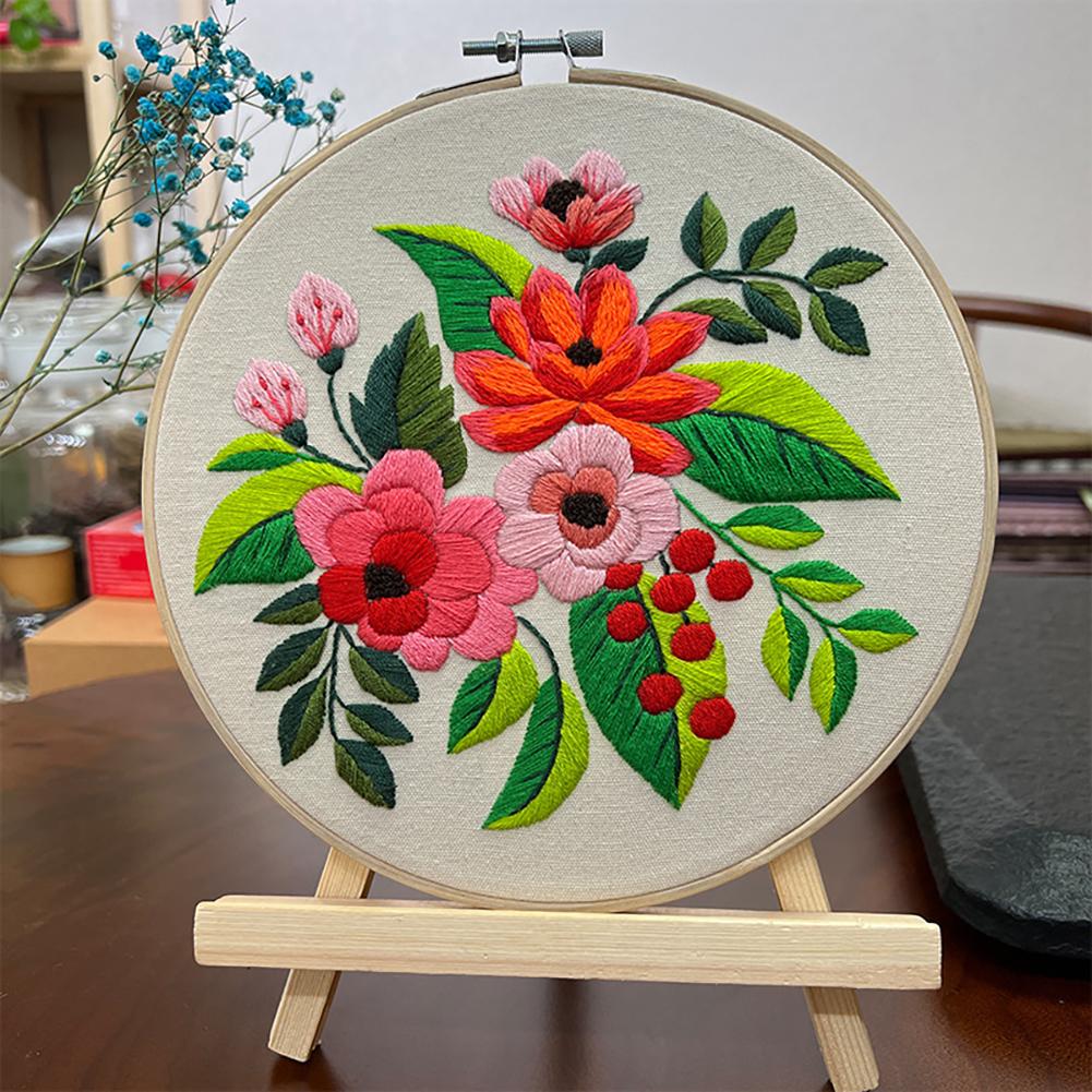 DIY Floral Embroidery Kit