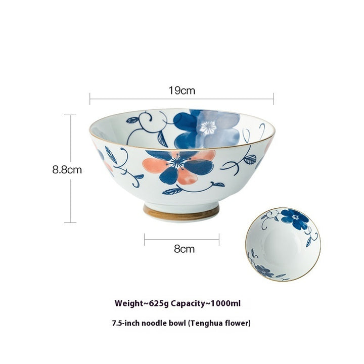 Creative Retro Ramen Hand-painted Ceramic Bowl