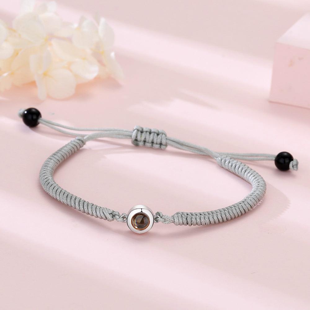 A Pair Of Braided Red And Black Rainbow Hand Ropes - Trendha