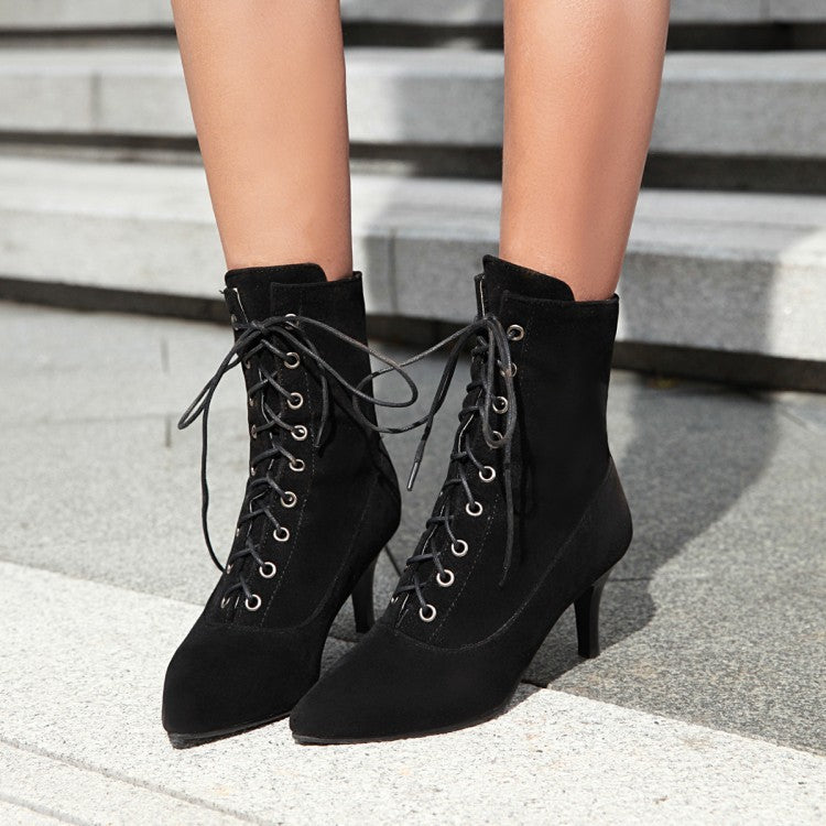 Women's Pointed-Toe Stiletto Ankle Boots