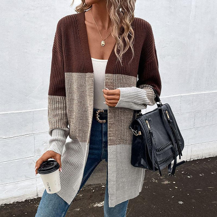Autumn And Winter New Fashion Women's Wear Casual Multicolor Cardigan Mid-length Sweater - Trendha