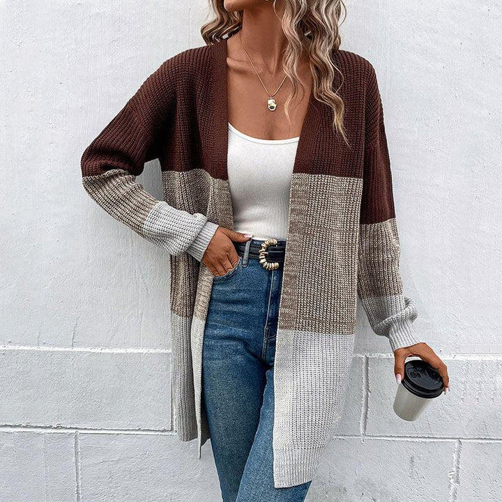 Autumn And Winter New Fashion Women's Wear Casual Multicolor Cardigan Mid-length Sweater - Trendha