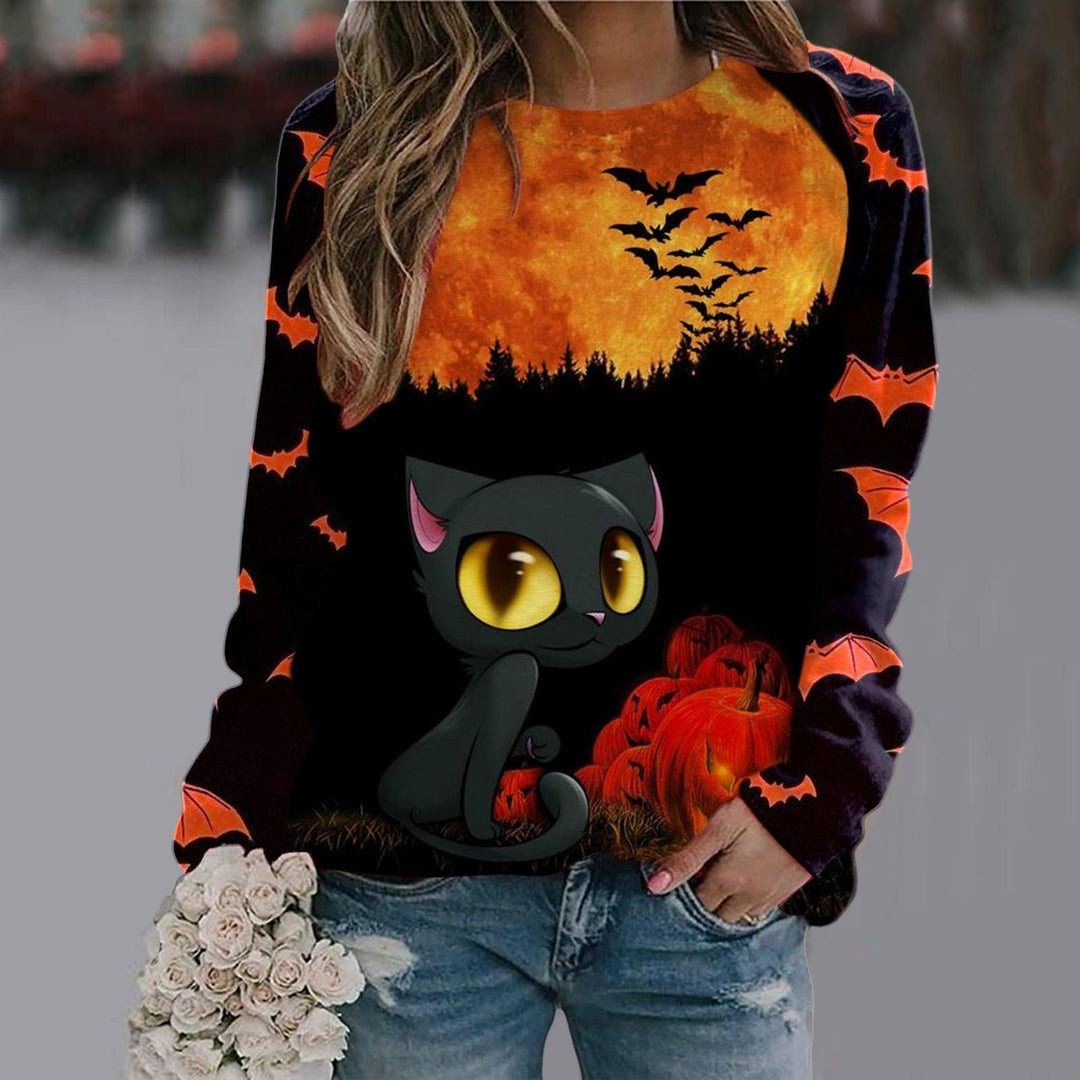 Women's Printed Long Sleeve T-shirt - Trendha