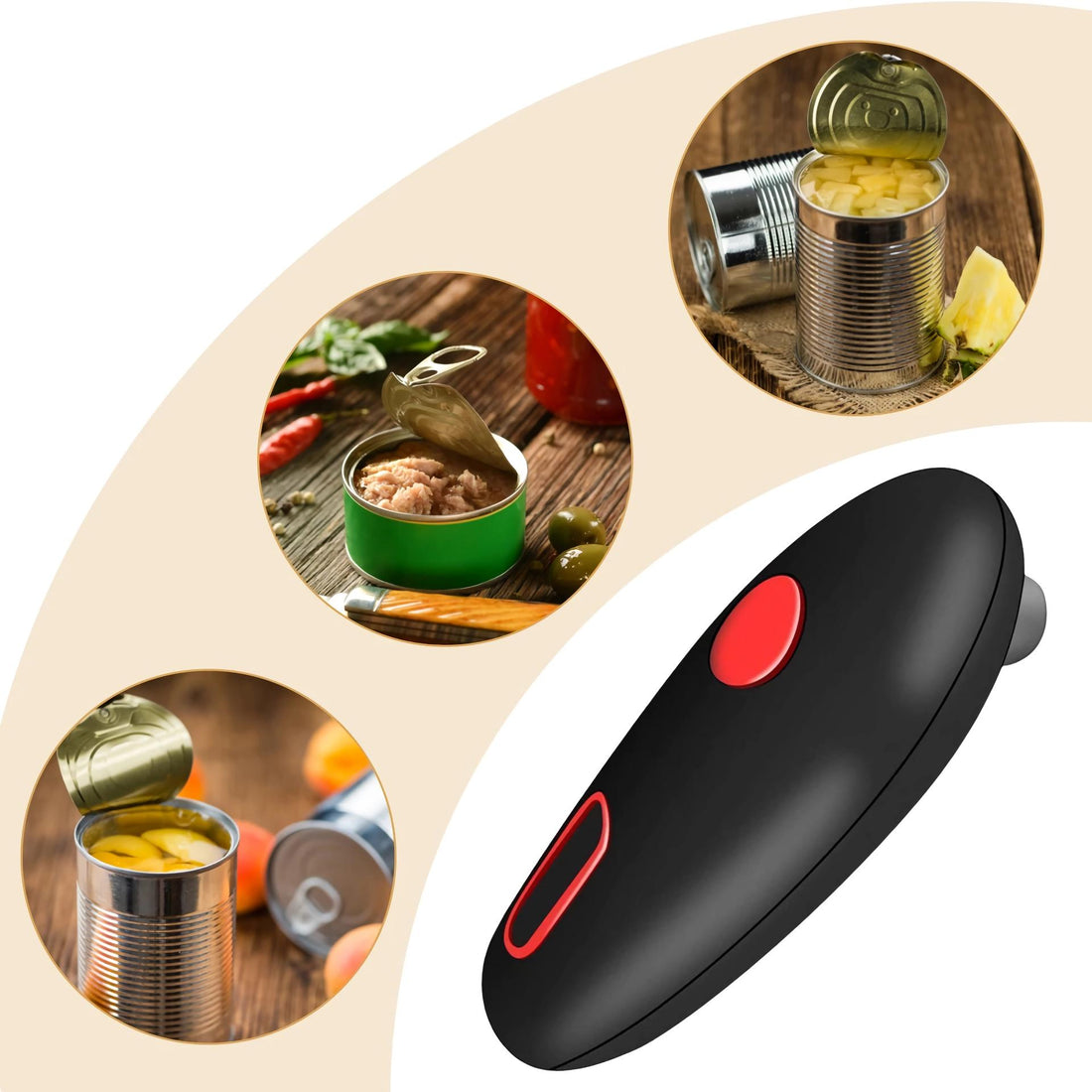 Compact Battery-Operated Can Opener