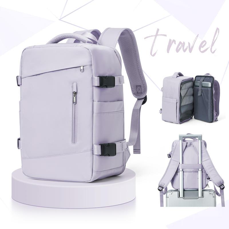 Large Nylon Travel Backpack with Laptop Compartment