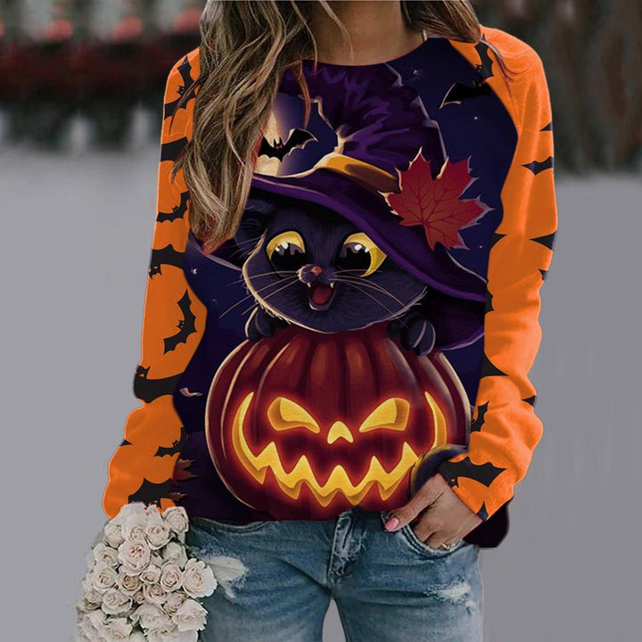 Women's Printed Long Sleeve T-shirt - Trendha