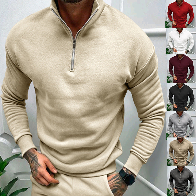 Men’s Long-Sleeve Quarter-Zip Pullover