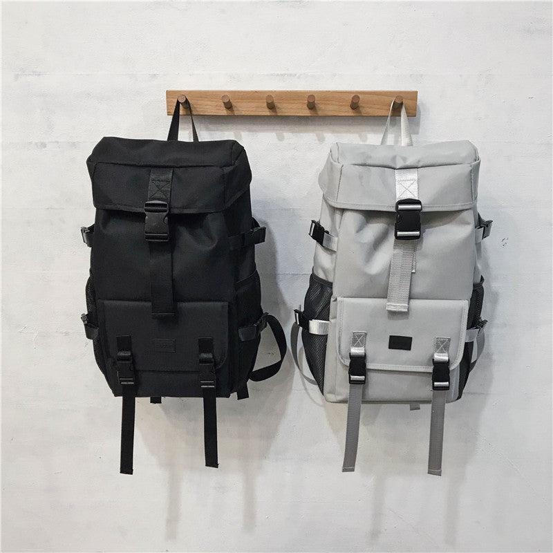 Black Large Capacity Travel Tooling Backpack - Trendha