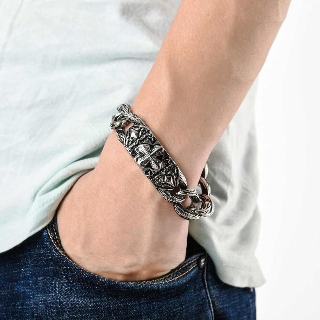 BraceletStainless Steel Bracelet Fashion Trend Cross