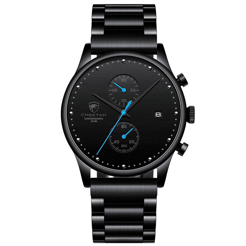 Business Men's Watch Hot Selling Waterproof Steel Band Multifunctiona - Trendha