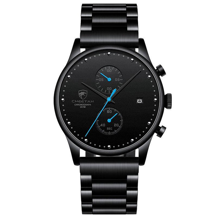 Business Men's Watch Hot Selling Waterproof Steel Band Multifunctiona - Trendha