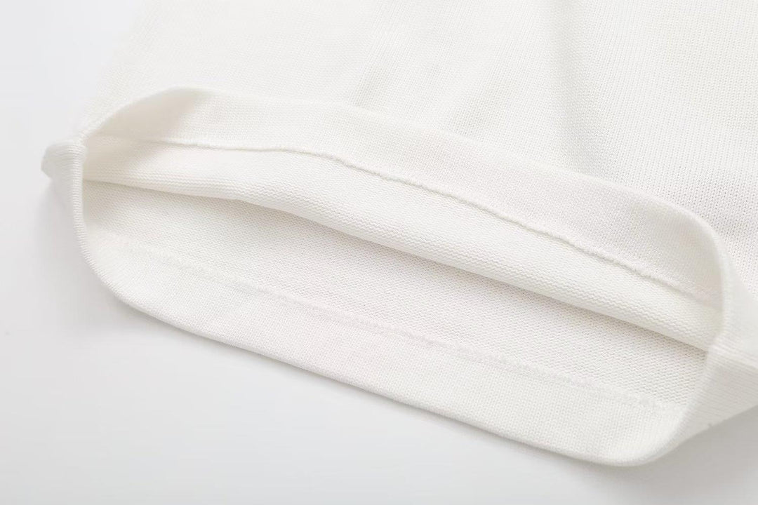 Contrast Color Cross V-neck Sling Top - Trendha