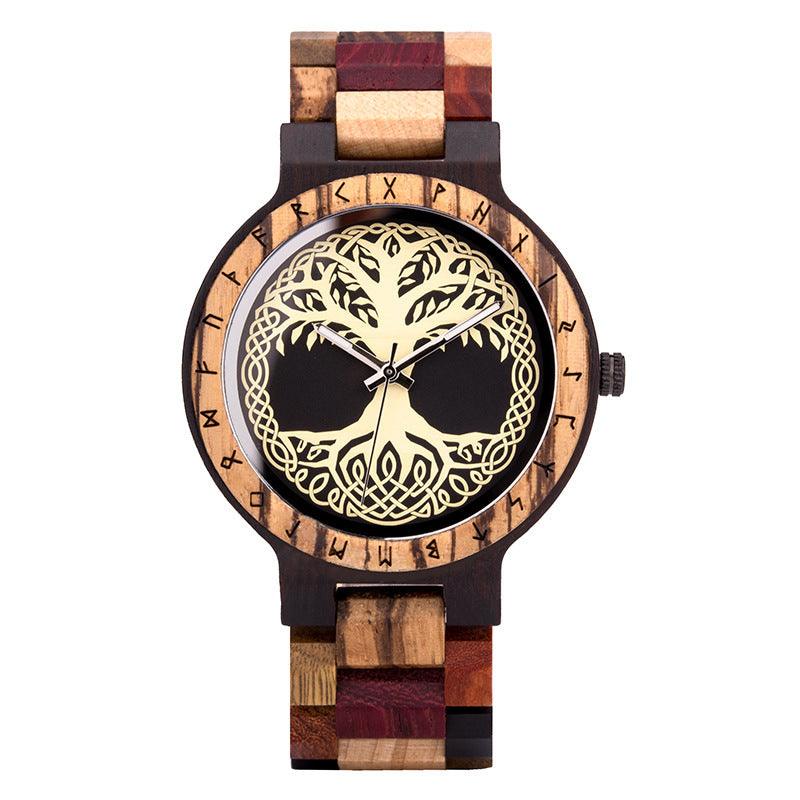 Creative Men's Wooden Quartz Watch - Trendha