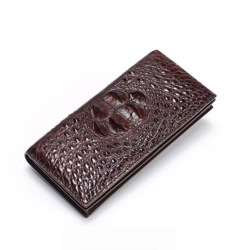 Crocodile Leather Wallet Cowhide Men's Multi Card Long Style - Trendha