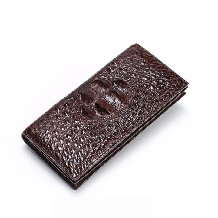 Crocodile Leather Wallet Cowhide Men's Multi Card Long Style - Trendha