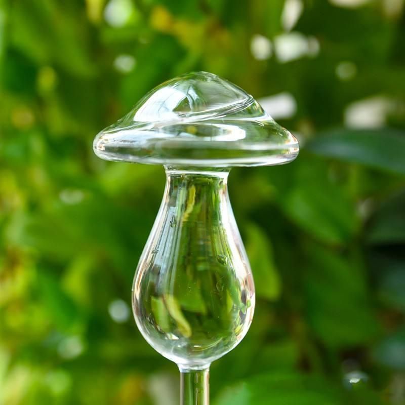 Mushroom-Shaped Glass Plant Waterer