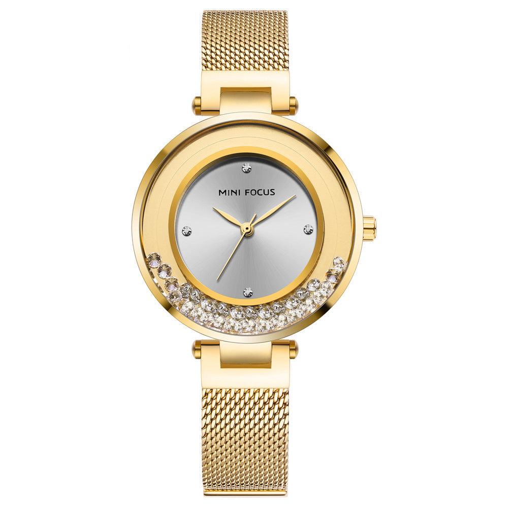 Diamond Waterproof Small Dial Watch - Trendha