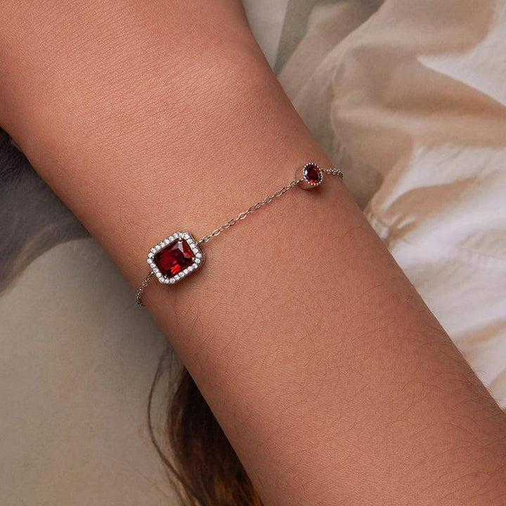 Double Layer Heart Plating Platinum Jewelry Bracelet - Trendha