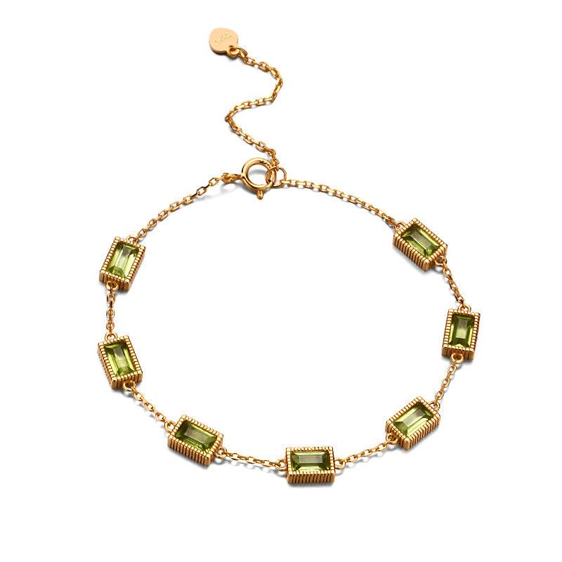 Dream Come True Faceted Natural Crystal Bracelet Female - Trendha