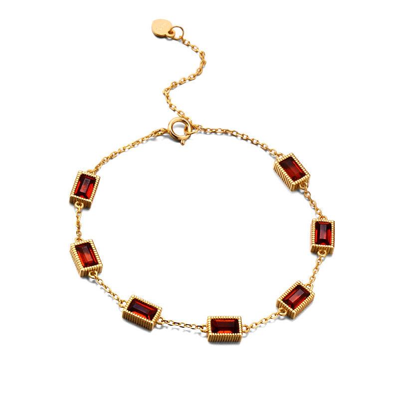 Dream Come True Faceted Natural Crystal Bracelet Female - Trendha