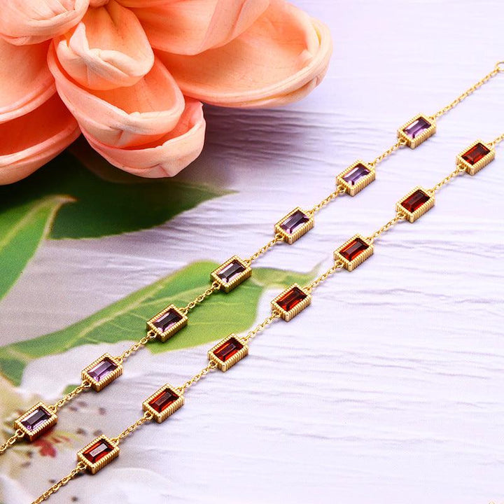 Dream Come True Faceted Natural Crystal Bracelet Female - Trendha