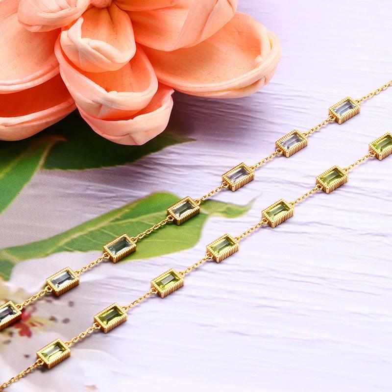 Dream Come True Faceted Natural Crystal Bracelet Female - Trendha