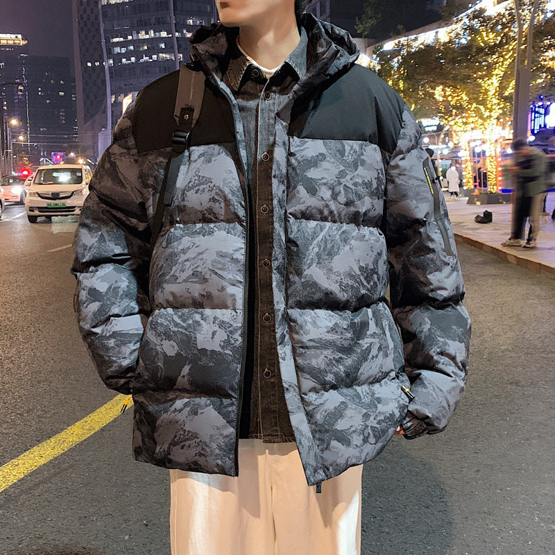 Men's Camouflage Hooded Padded Jacket