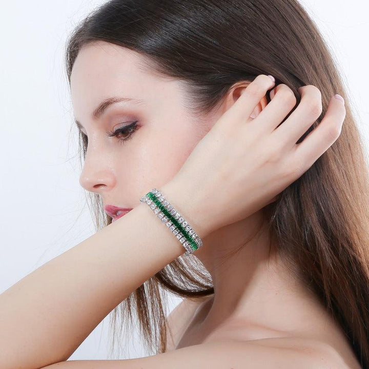 European And American Fashion Electroplated Real Gold Zirconium Watch Chain - Trendha