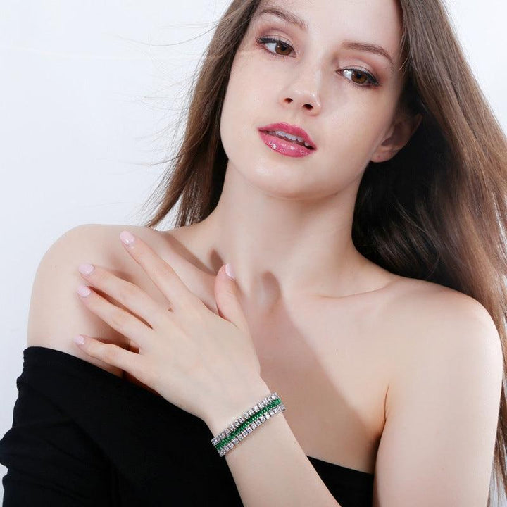 European And American Fashion Electroplated Real Gold Zirconium Watch Chain - Trendha