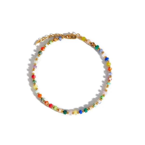 European And American Multi Gem Turquoise Shoushan Stone Necklace - Trendha