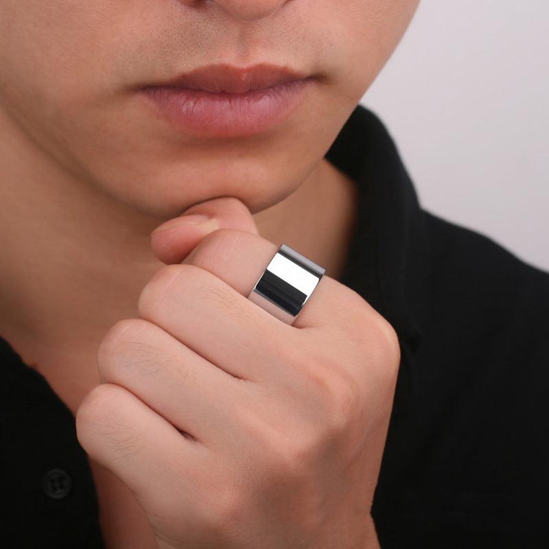 European And American Popular Tungsten Gold Ring - Trendha